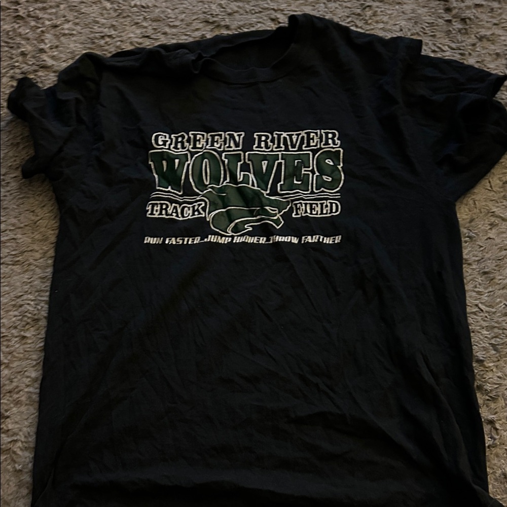 Green River Wolves Black T-Shirt